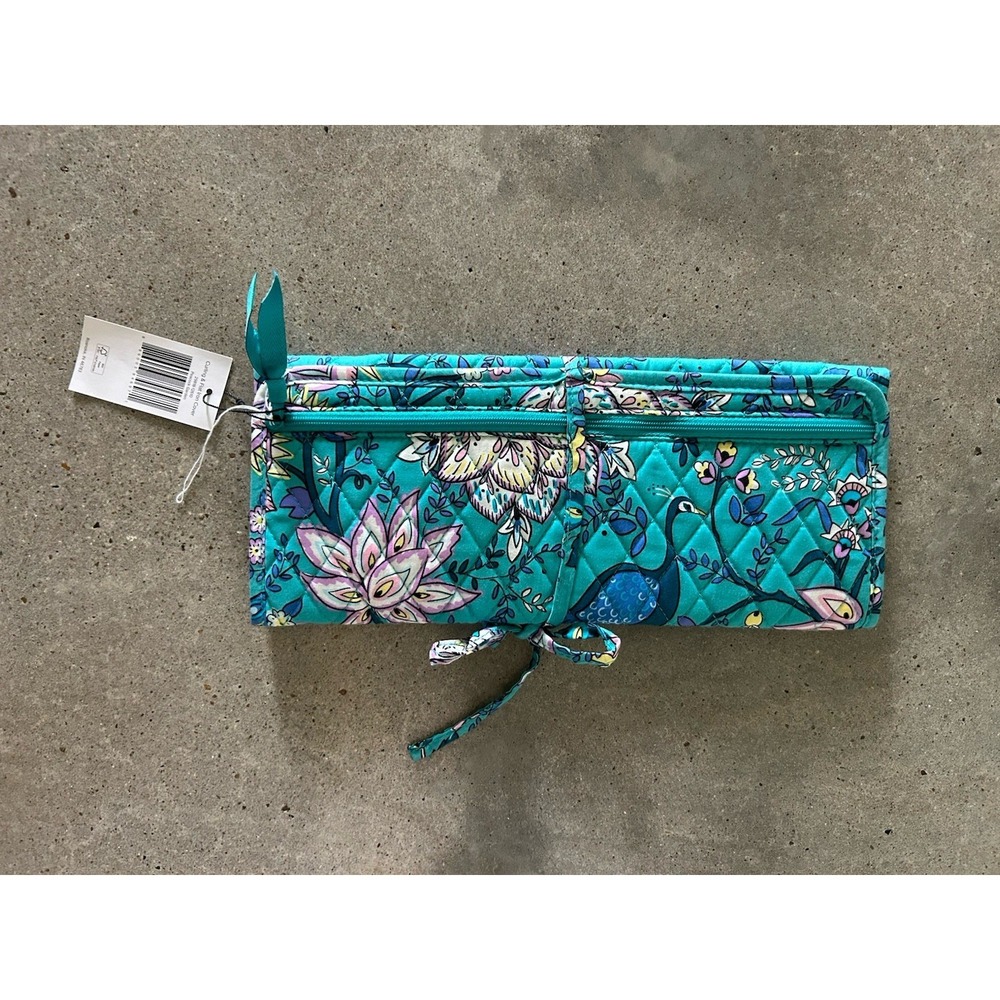 NWT VERA BRADLEY PEACOCK‎ GARDEN CURLING IRON CASE